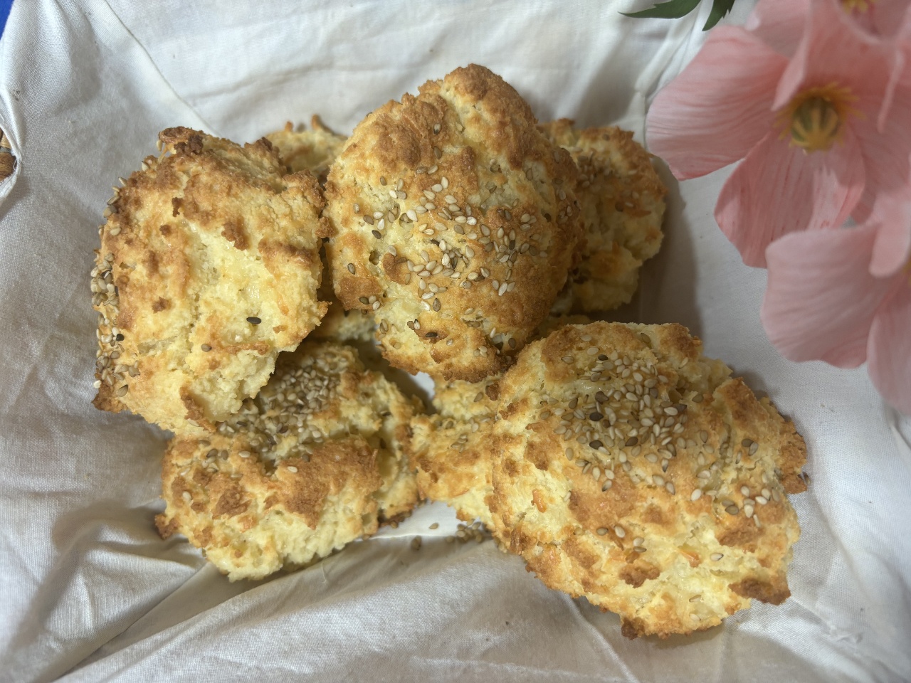 Pan proteico de queso sin gluten